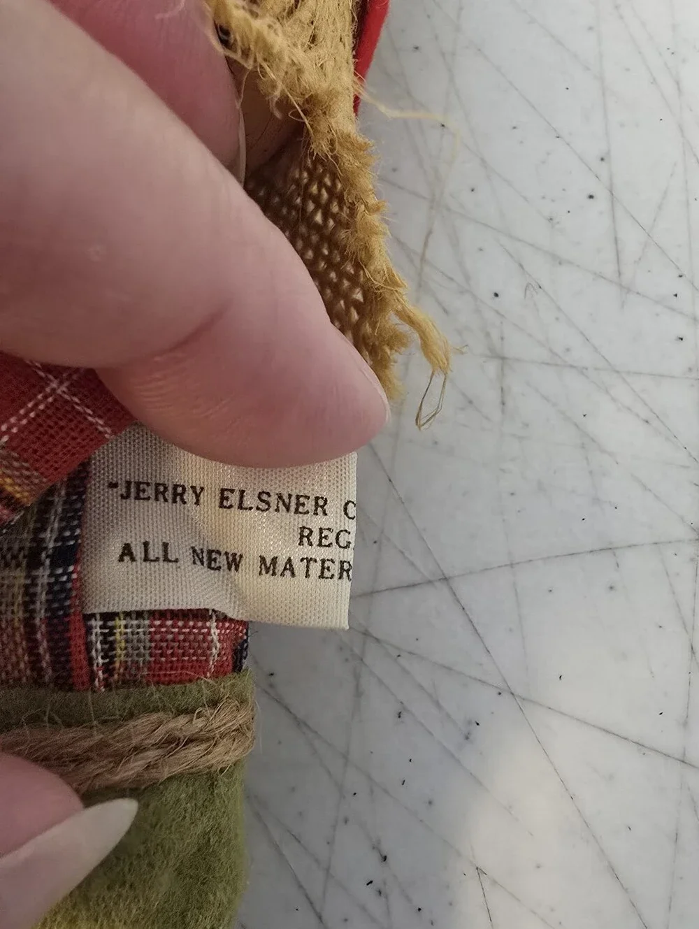 Vintage Jerry Elsner Co. Multi-Colored Bearded Hillbilly straw hat Doll Japan